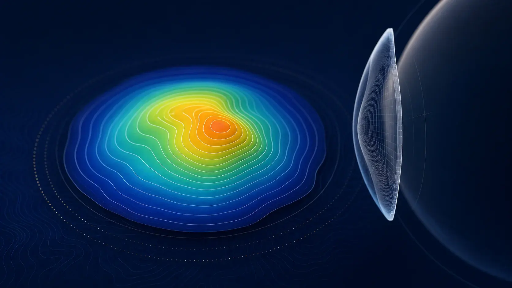 Illustrative corneal-shape visual